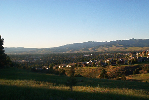 Missoula, MT: Looking down from South Hills area