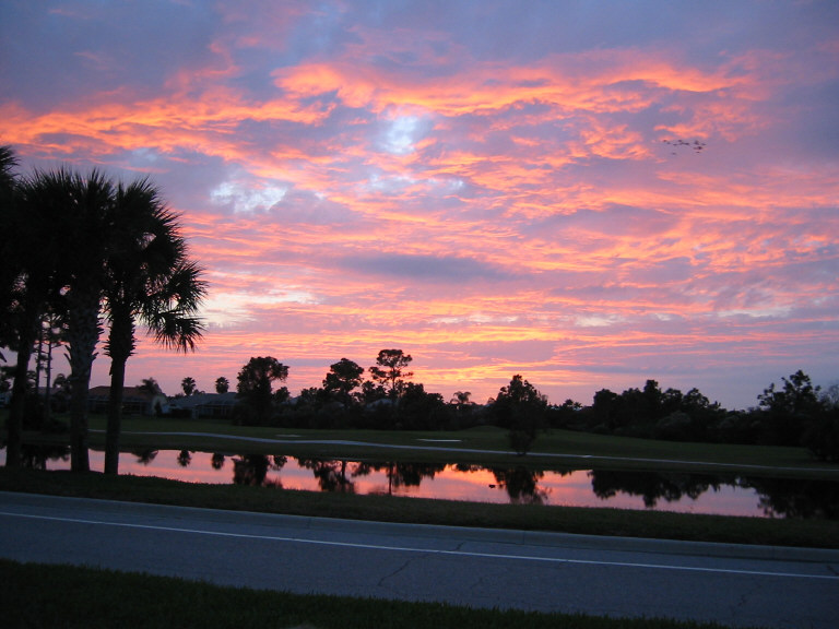 Venice, FL: Florida Sunset at Pelican Point Country Club Subdivison