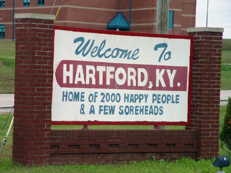 Hartford, KY: City Welcome Sign