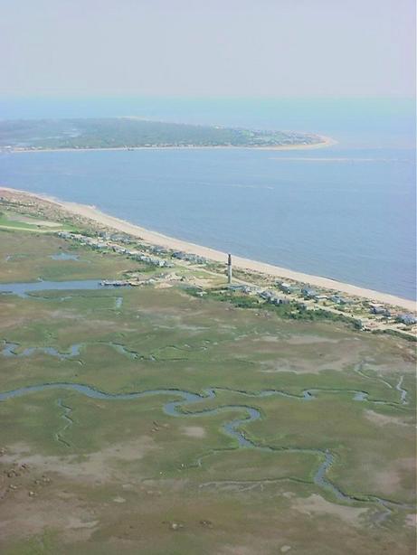 Oak Island, NC: This is one end of Oak Island, NC, known as Caswell Beach - There is a view of Bald Head Island in the background