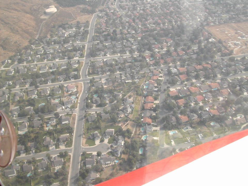 Grand Terrace, CA: Arial view of part of Grand Terrace residential area.