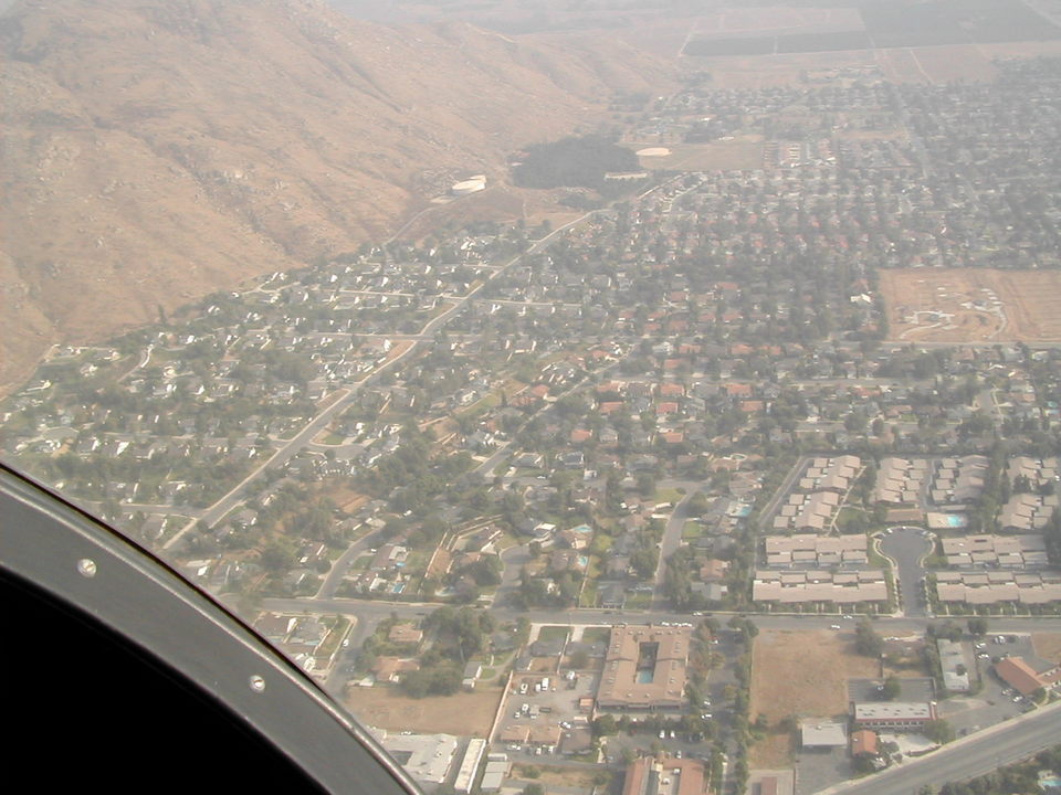 Grand Terrace, CA Arial view of part of Grand Terrace residential