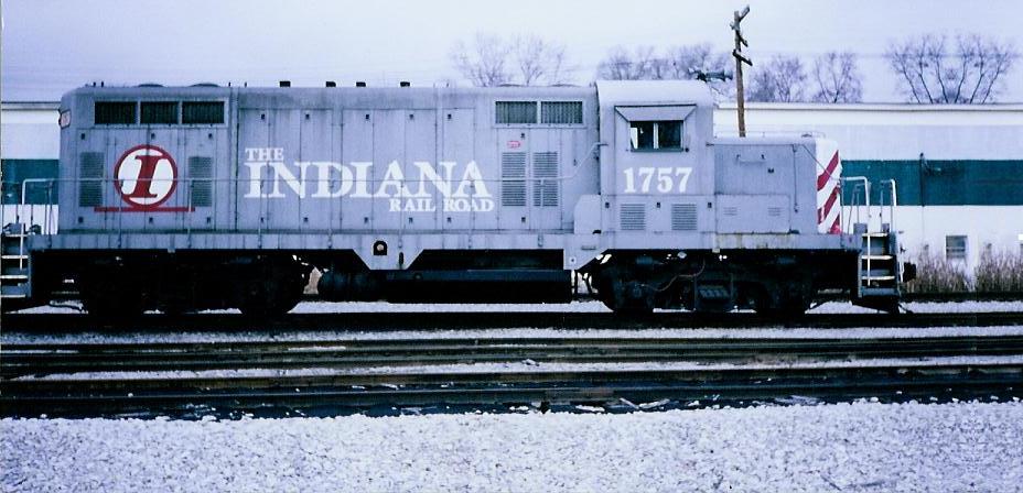 Spencer, IN: Indiana Railroad 1757 GP-9 Non Dynamic Brakes and with a Paduka Chopped Nose.
