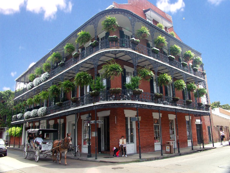 New Orleans, LA: Orleans Building Corner Detail