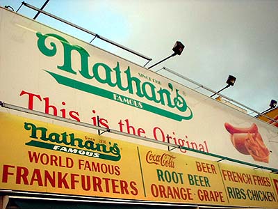 New York, NY: Nathan's, Coney Island, Brooklyn, July 20, 2002