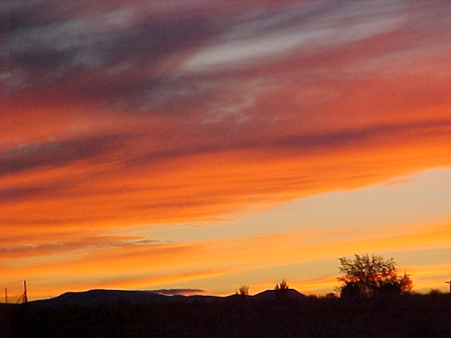 Paulden, AZ: View west from Paulden