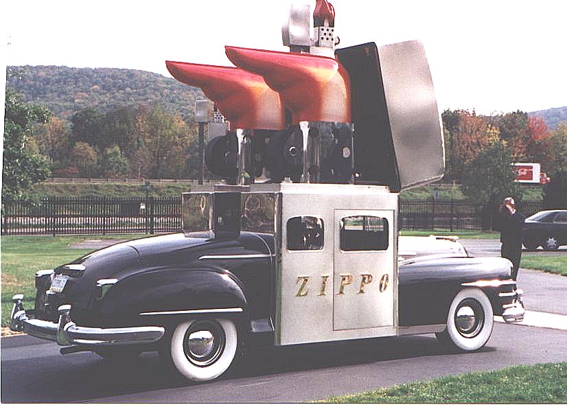 Bradford, PA: Zippo Car outside of the Zippo Factory