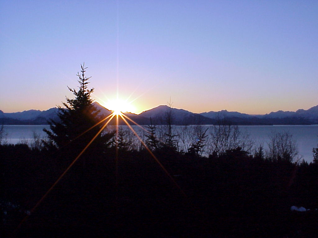 Homer, AK: Sunrise on Christmas Morning