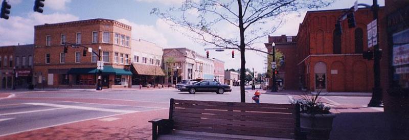 Marysville, OH: 5th and Main Streets - Downtown Marysville, Ohio