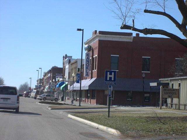 Caldwell, KS: Main Street looking South