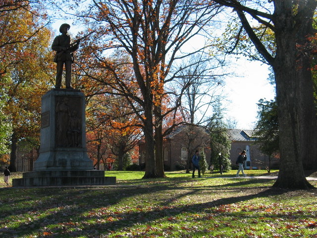 Chapel Hill, NC: UNC-CH campus; "Silent Sam" Civil War statue