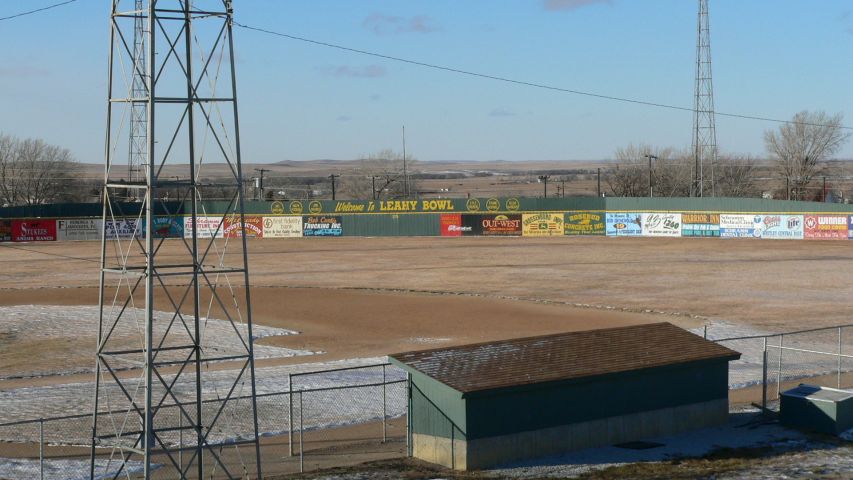 Winner, SD: Looking norhwest over the well-known baseball field Winner, SD