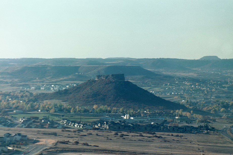 Castle Rock, CO: Looking at Castle Rock from Sunstone Ln. in Diamond Ridge 1999