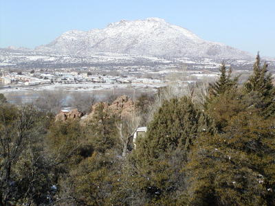 Chino Valley, AZ: Mountain while visiting on Jan 6