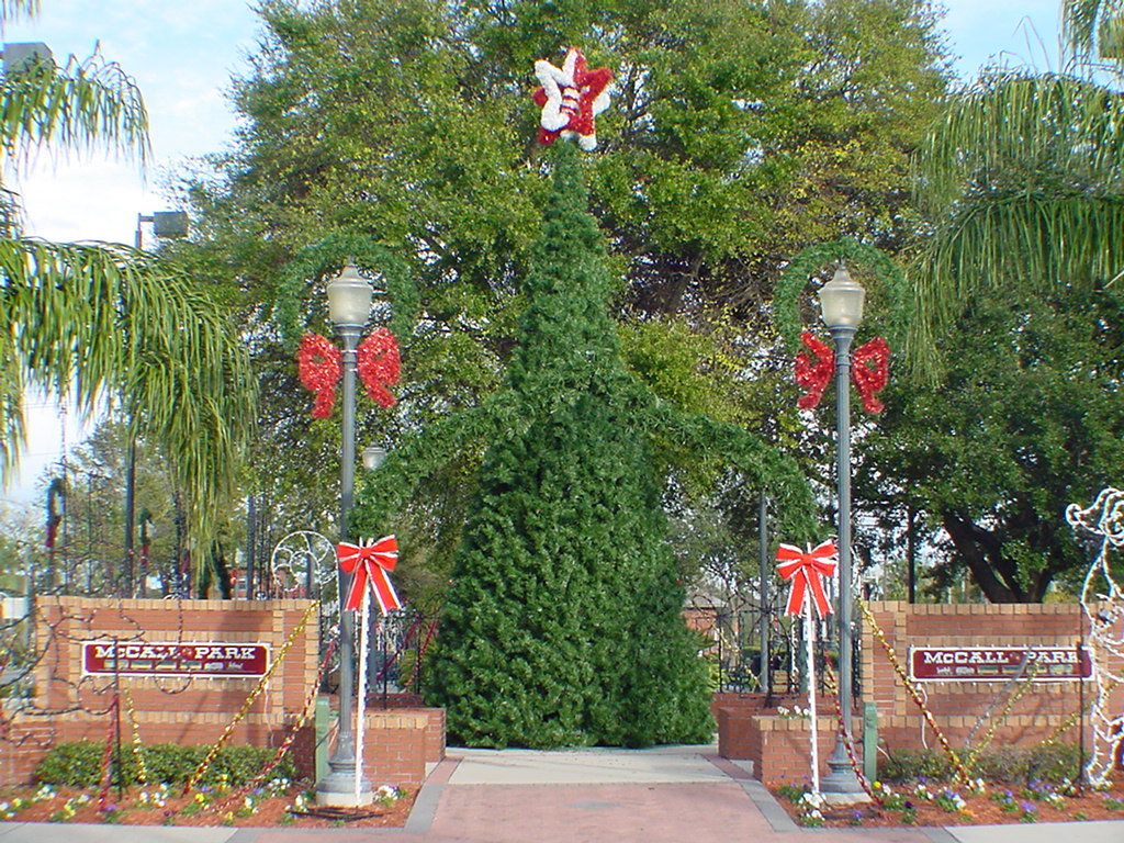 Plant City, FL: Plant City's Christmas tree is getting ready for the holidays