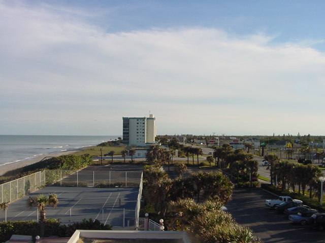 Satellite Beach, FL: looking south from Ramada hotel