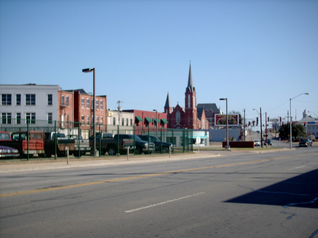 Fort Smith, AR: DOWNTOWN FT SMITH LOOKING EAST ON GARRISON