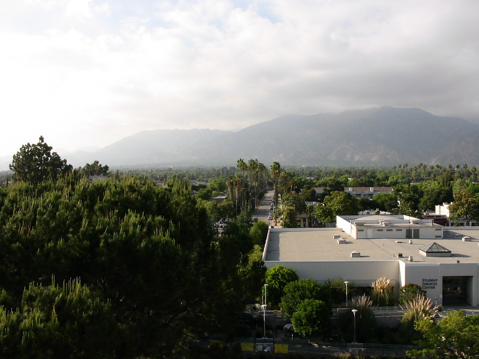 Pasadena, CA: Looking north from the building in Pasadena City College