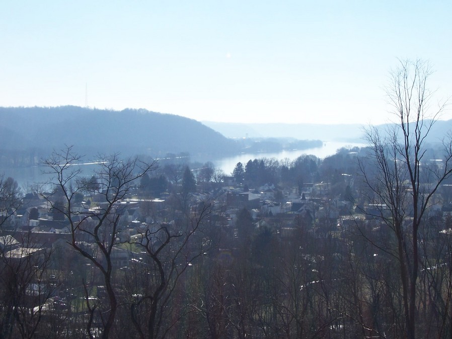 Matamoras, OH Southward View of New Matamoras from Overlook photo