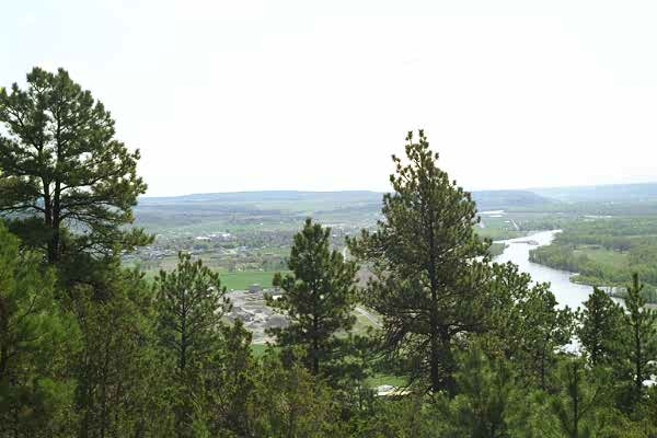 Columbus, MT: FACING EAST VIEW OF COLUMBUS AND YELLOWSTONE RIVER