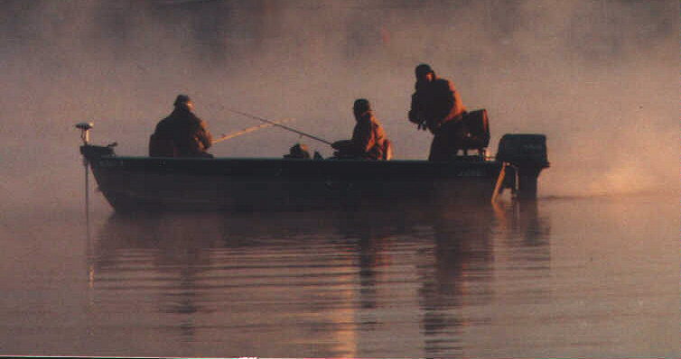 Ellsworth, MI: Early morning fishing in East Jordan, Michigan