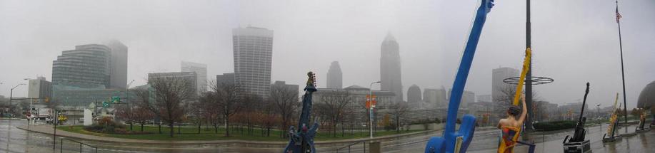 Cleveland, OH: Cleveland, Ohio from the Rock & Roll Hall of Fame