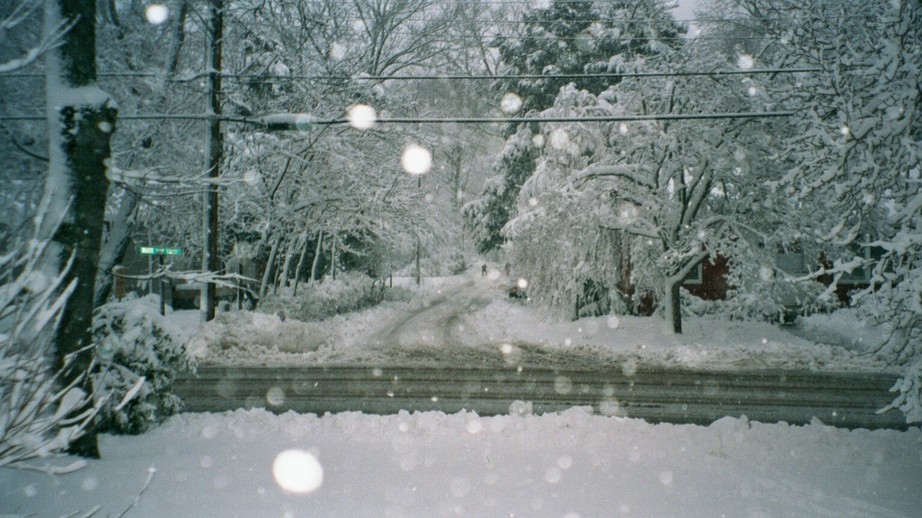 Old Lyme, CT: April snowstorm in Old Lyme