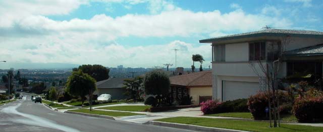 Ladera Heights, CA: Ocean View from Upper Ladera