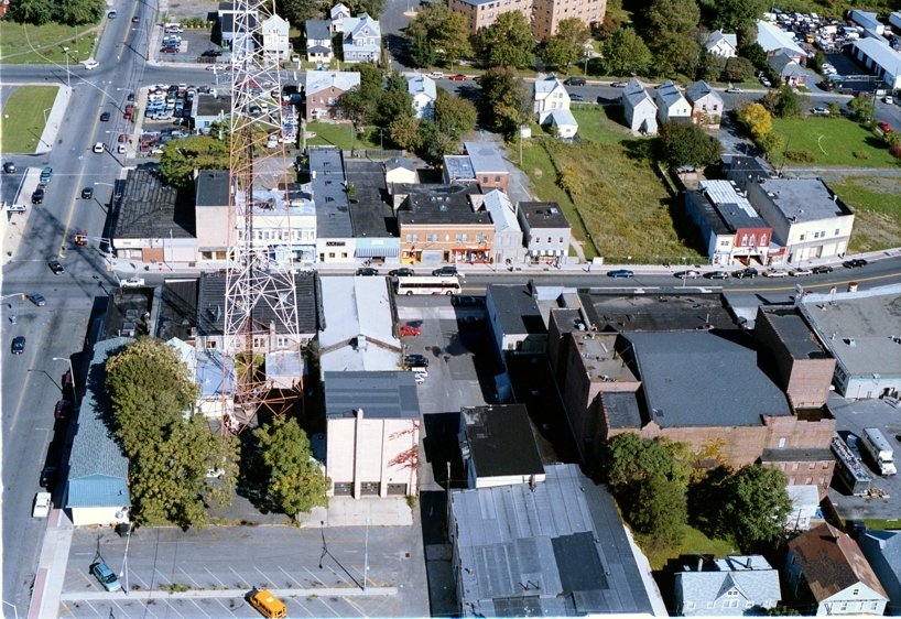 Long Branch, NJ: ariel view of lower broadway