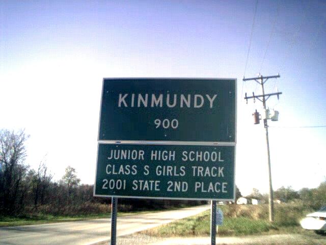 Kinmundy, IL: Kinmundy sign