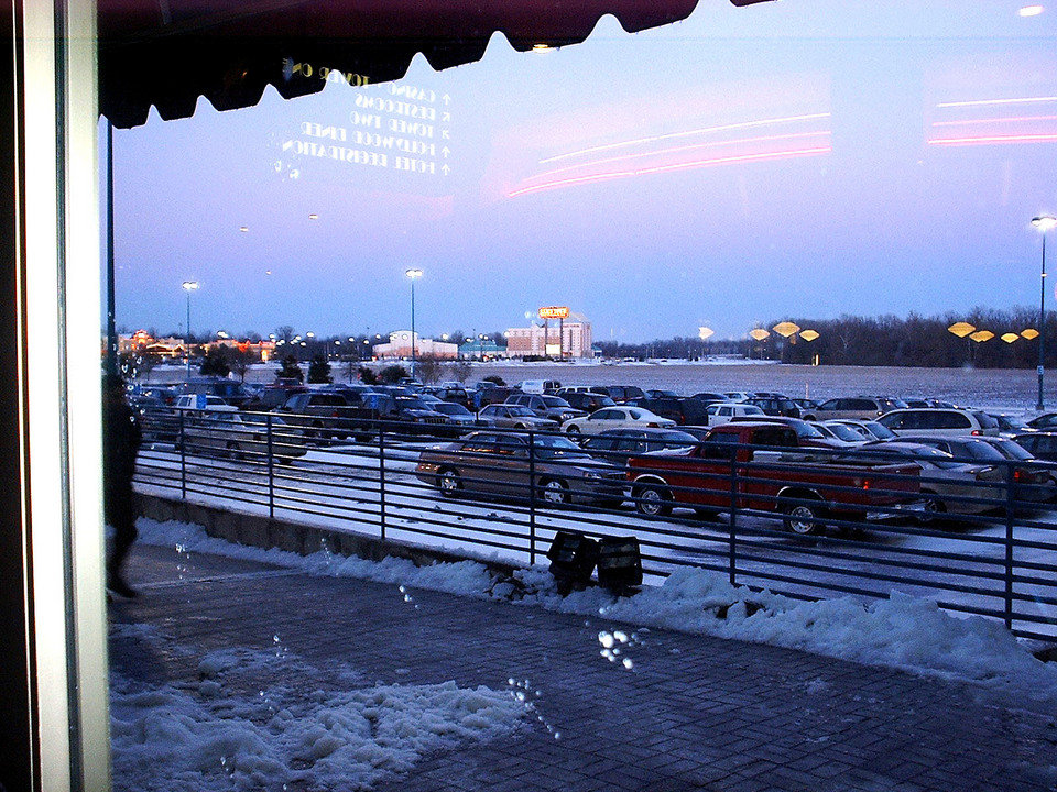 Tunica, MS: Hollywood Casino parking lot during after icestorm December 2004