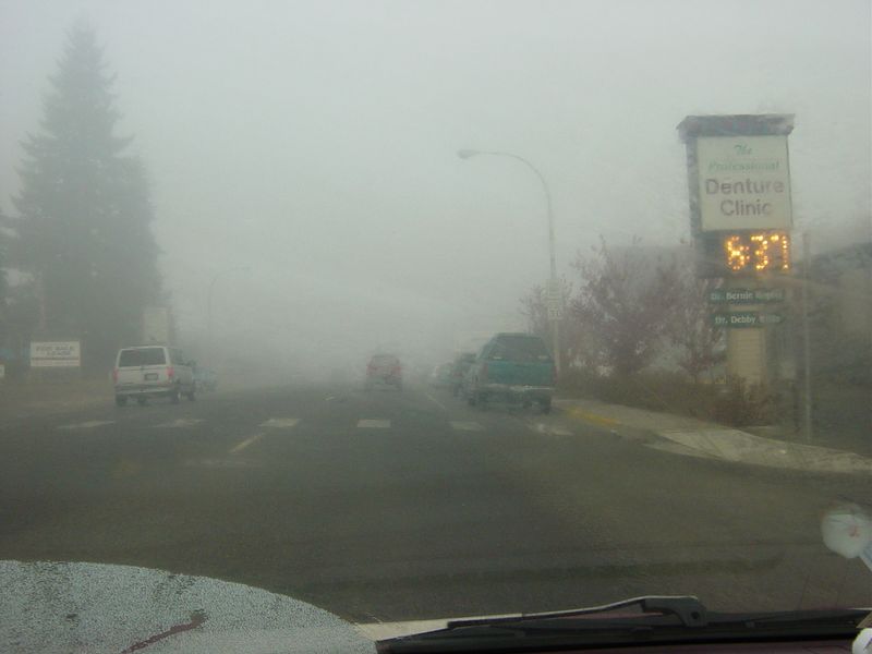 Wenatchee, WA: A rare foggy day in Wenatchee