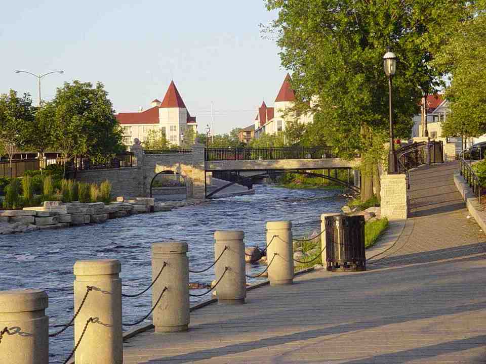 Waukesha, WI: View from the Downtown Riverwalk