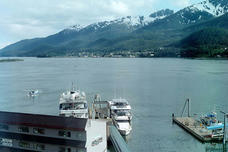 Juneau and, AK Juneau harbor from hotel, June 2000, 2 of 2 photo