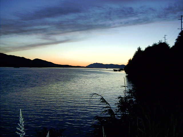 Ketchikan, AK: sunset on the narrows