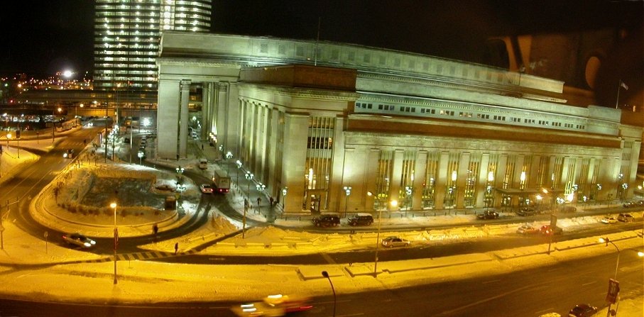 Philadelphia, PA: 30th Street Station from the 4th floor of 30th Street Post Office