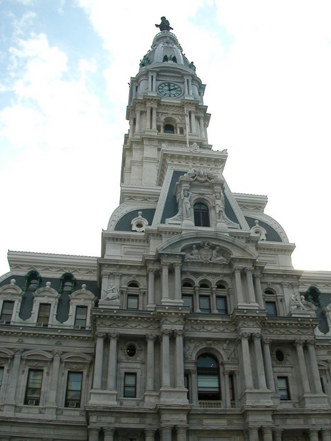Philadelphia, PA: Philadelphia City Hall under renovation 2003