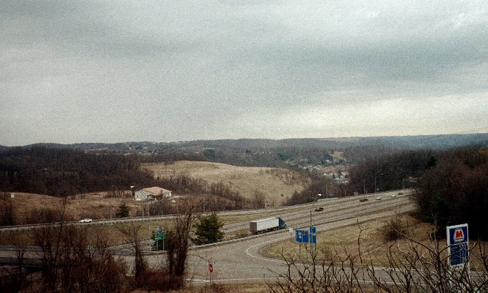 St. Clairsville, OH : This is a cool view of Interstate 70 in St