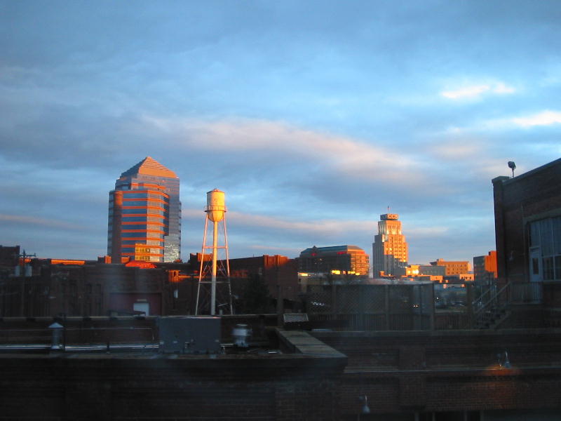 Durham, NC: Downtown Durham at Sunset