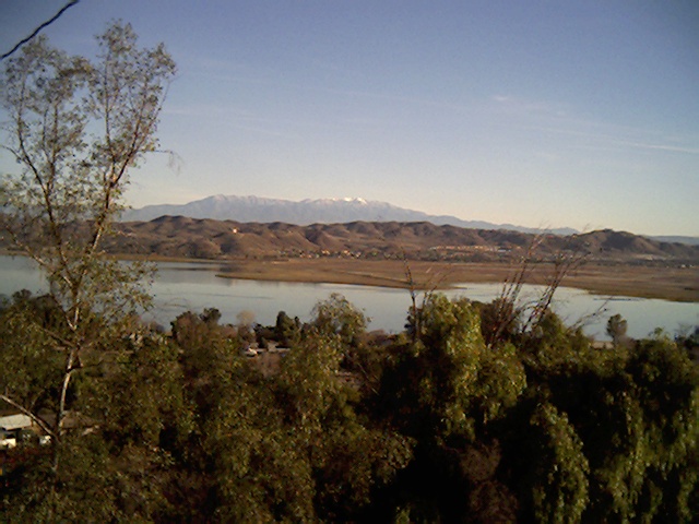 Lakeland Village, CA: View of Lake Elsinore from Lakeland Village