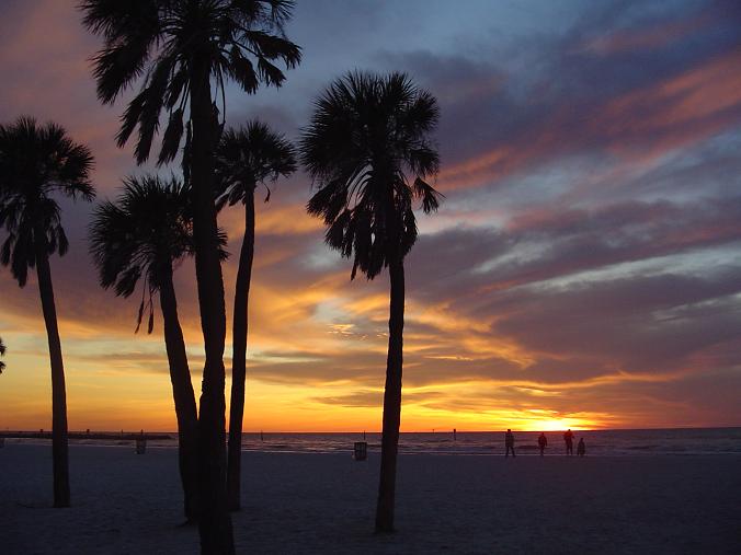 Clearwater, FL: Sunset at Clearwater Beach