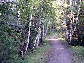 Hill City, SD: Hiking trail at the KOA Campground - Hill City, SD