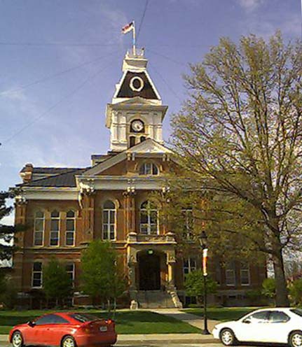 Clarinda, IA: Page County Court House, Main Entrance (North), Clarinda, IA