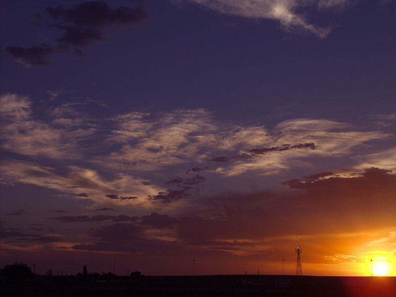 Holbrook, AZ : Holbrook sunset looking over airport photo, picture