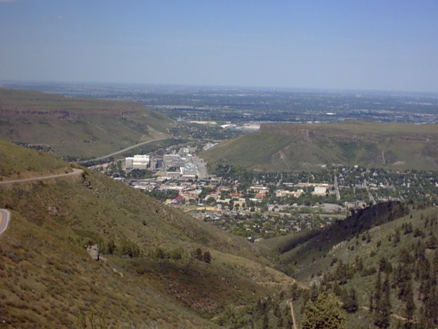 Golden, CO: City of Golden, as seen from Lookout Mountain