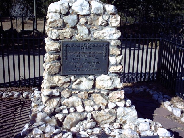 Golden, CO: Buffalo Bill Cody's grave on Lookout Mountain, just west of Golden