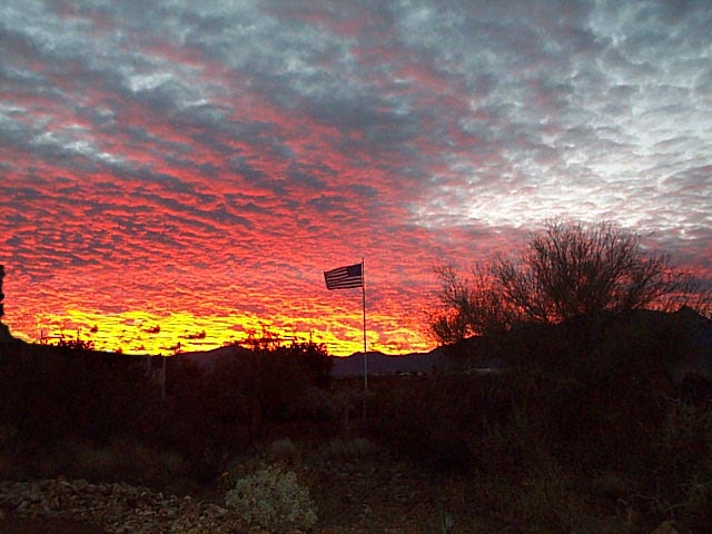 Green Valley, AZ: Mts. East of Green Valley, Arizona, USA at sunset
