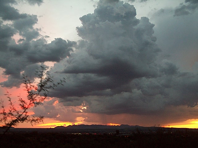 Green Valley, AZ: Storm Clouds at sunset, Green Valley, AZ, USA