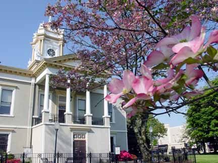 Morganton, NC: Burke County historic courthouse in the heart of downtown Morganton.