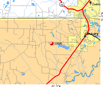 32535 Zip Code (Century, Florida) Profile - homes, apartments, schools ...